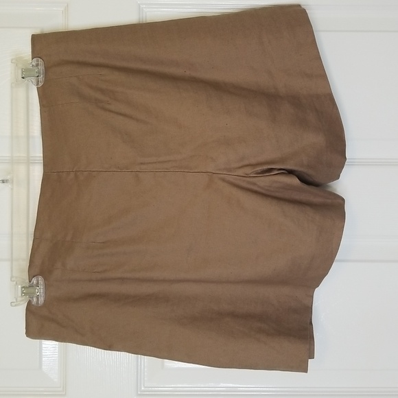 White House Black Market High Waisted Linen Blend 5 Inch Shorts - Picture 2 of 11